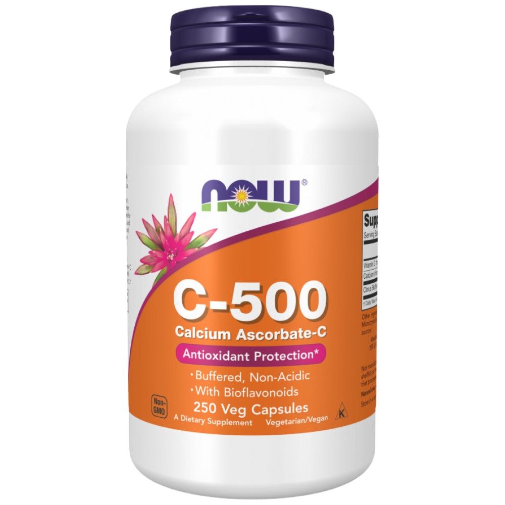 Vitamina C-500 | Ascorbat de calciu-C - 250 capsule