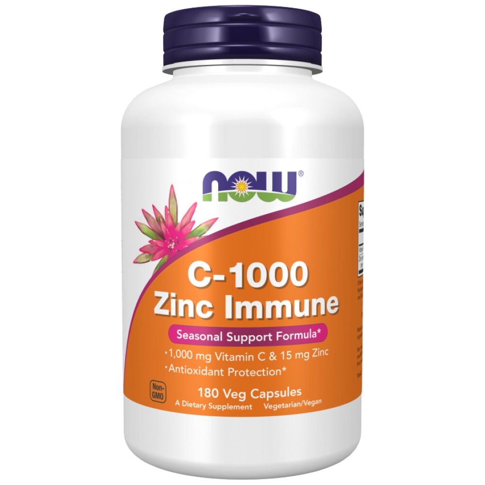 C-1000 Zinc Imun | Vitamina C + Bisglicinat de zinc - 90 capsule