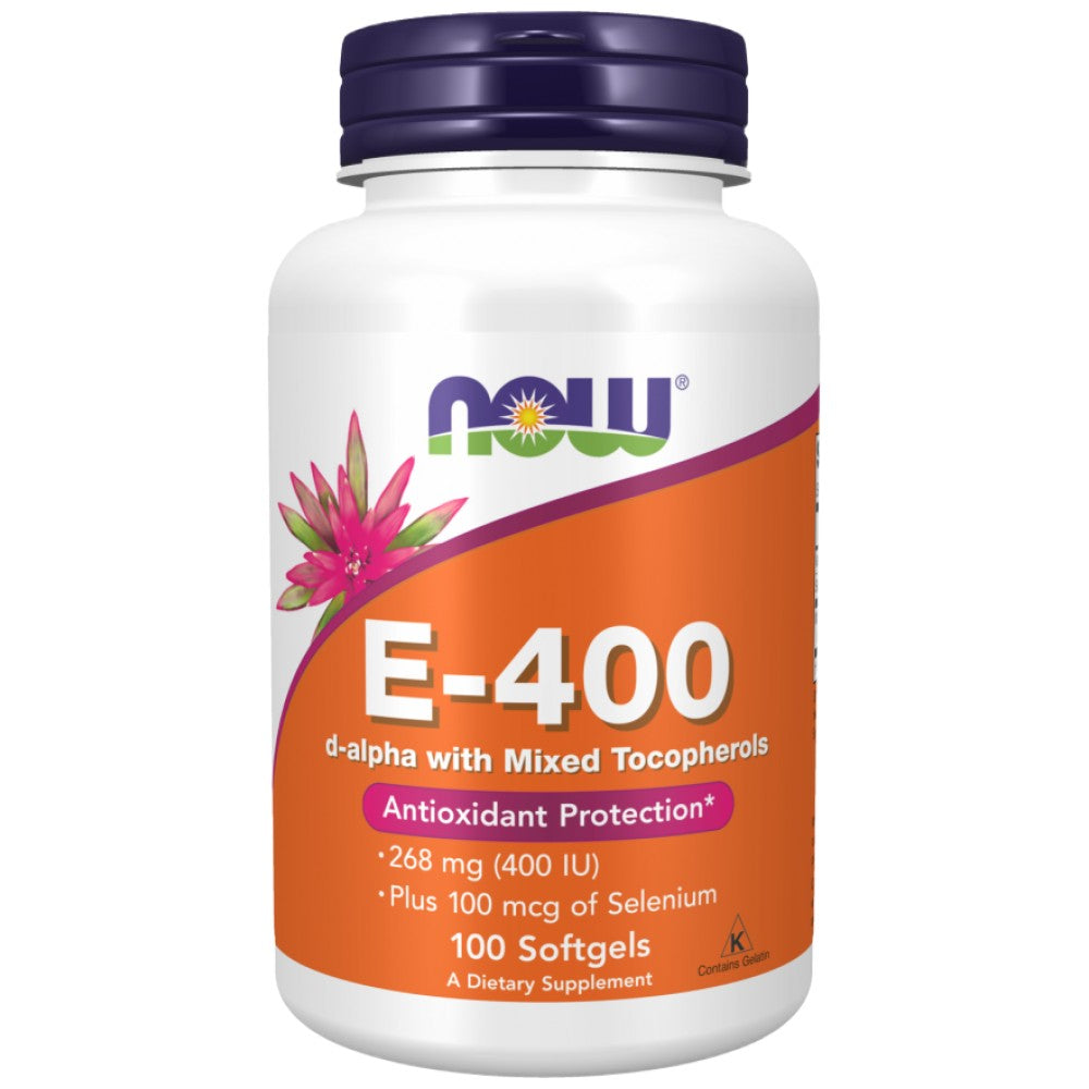 Vitamina E-400 + Seleniu - 100 capsule de gel