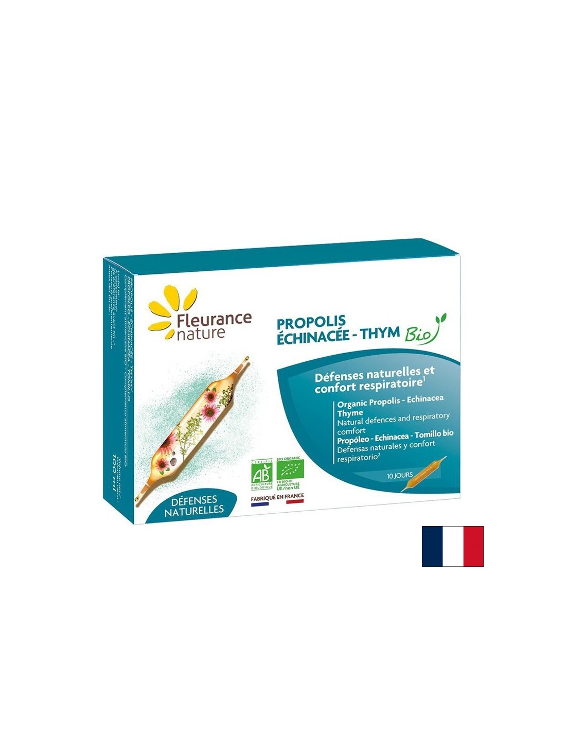 Sistem imunitar și respirator - Propolis, echinaceea, cimbru BIO, 10 fiole de băut