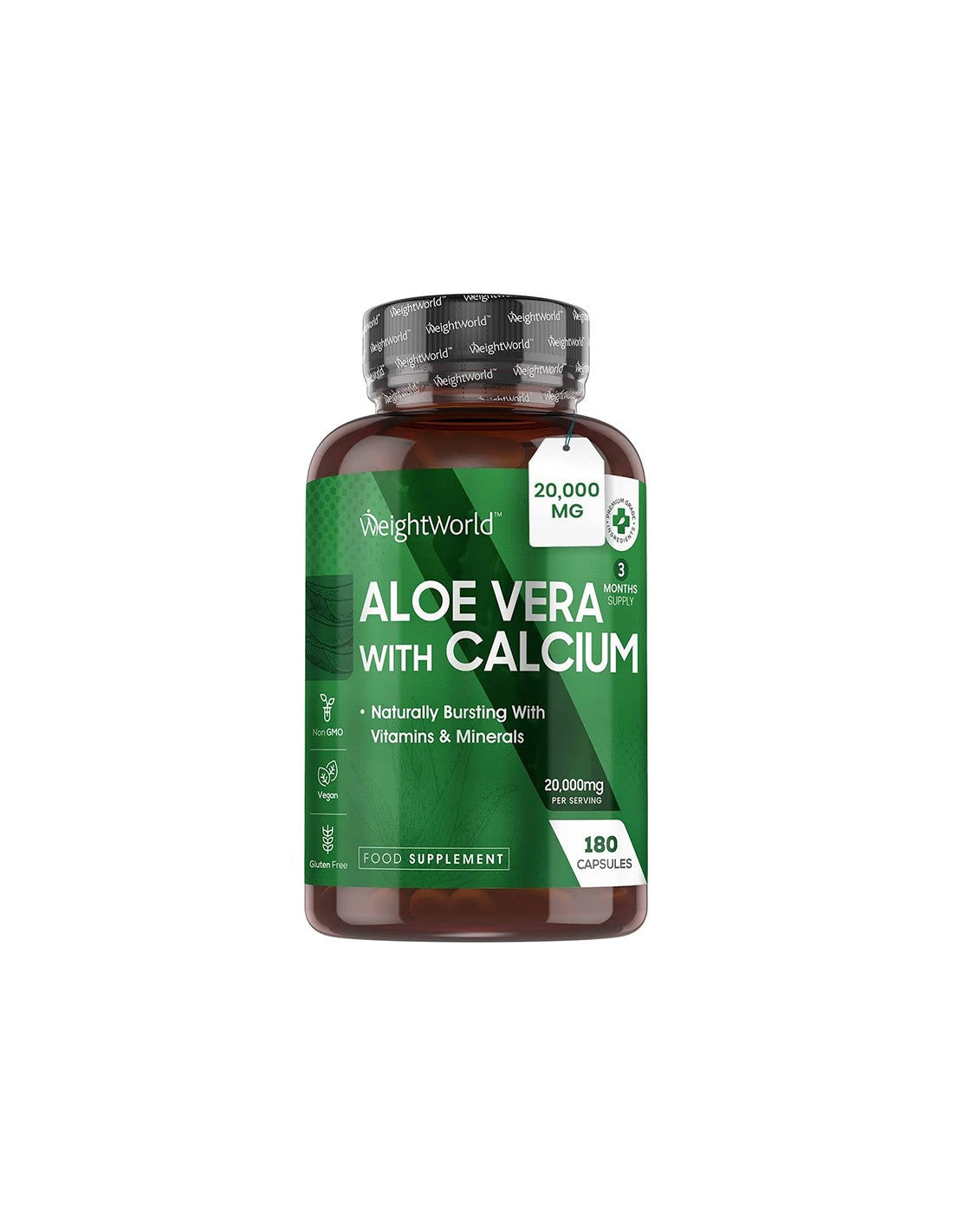 Tract gastrointestinal - Aloe Vera 10 g + Calciu 75 mg, 180 capsule - Aloe Vera