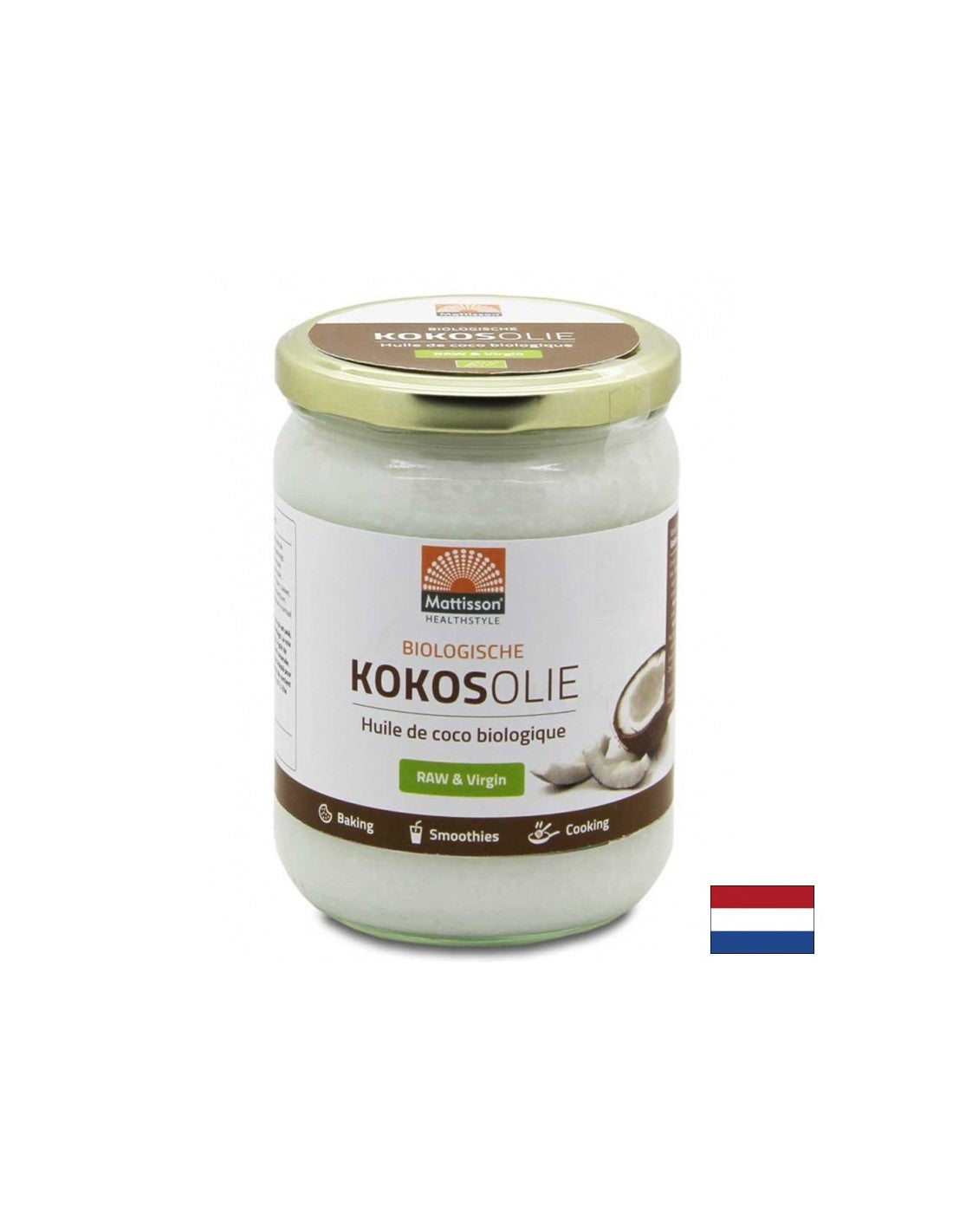 100% Ulei de cocos (crud, presat la rece) Organic, 500 ml