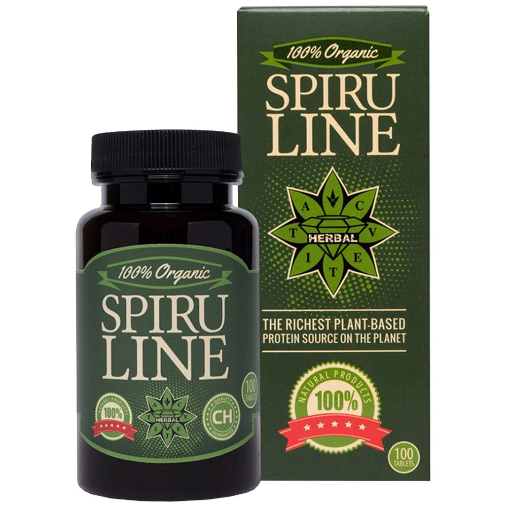 Spirulină 100% organică - 100 de tablete