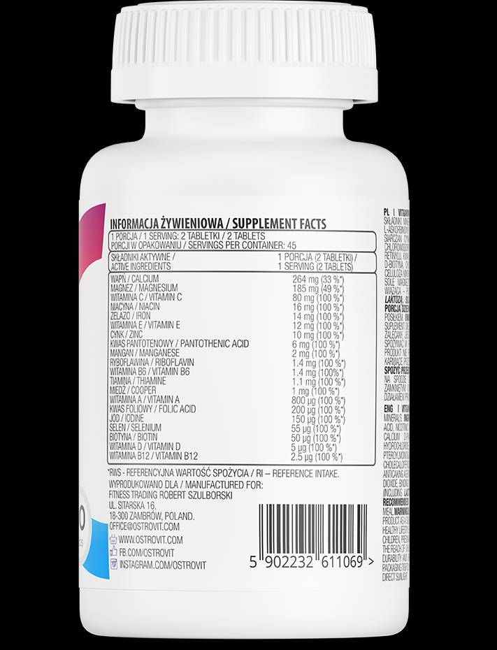 100% Vit&Min - 90 tablete