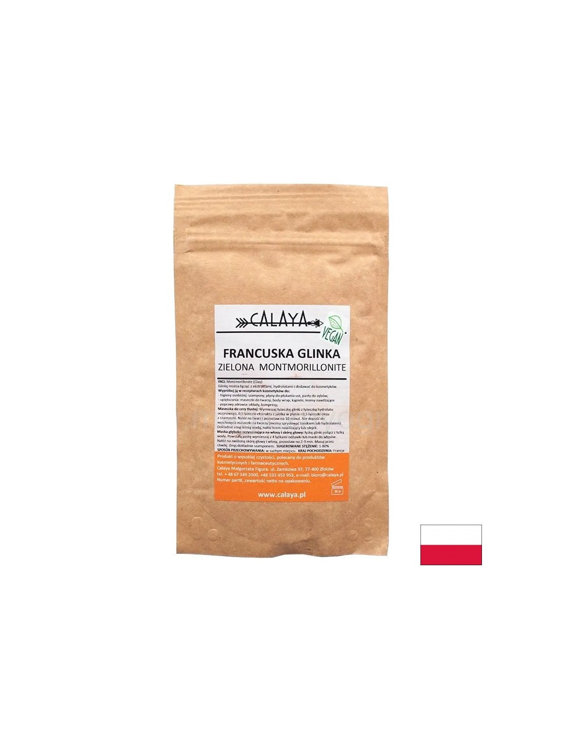 Argilă verde montmorillonită franceză, pulbere 100 g