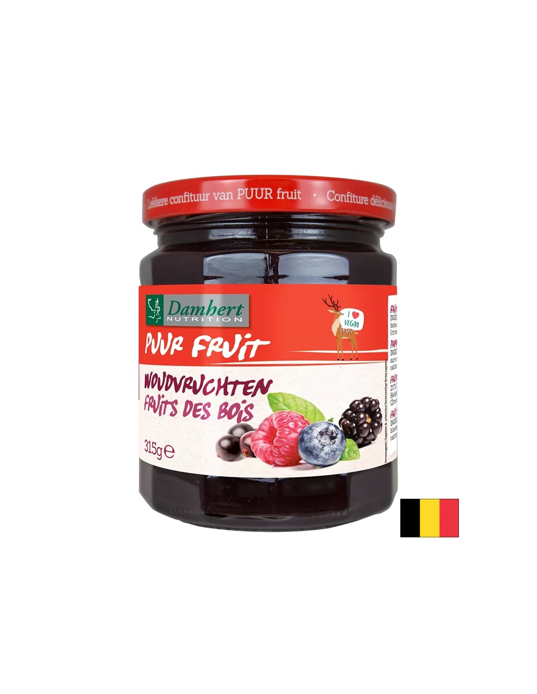 Dulceață 100% fructe de pădure, 315 g