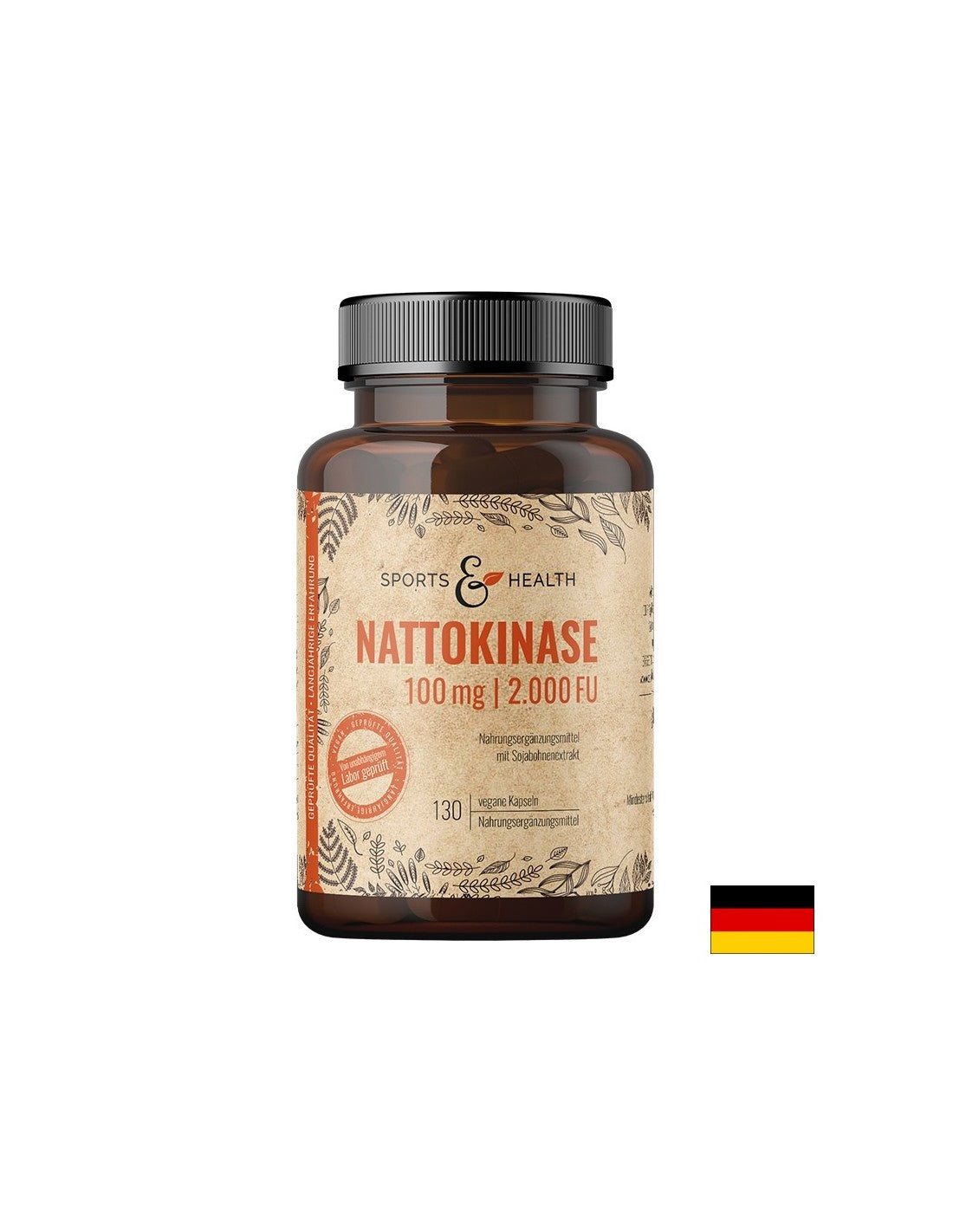 Sistemul cardiovascular - Nattokinase 100 mg/ 2000 FU, 130 capsule Sports & Health Solutions