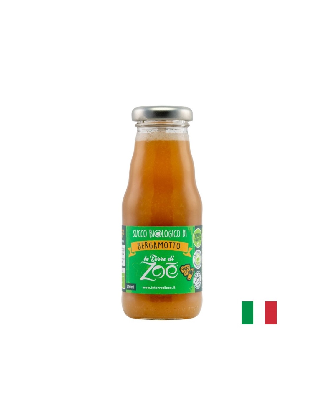 Suc de bergamotă 100% organic, 200 ml