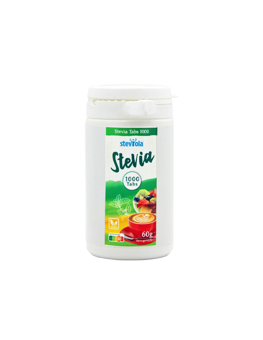 Stevia cu eritritol, 1000 comprimate, 60 g