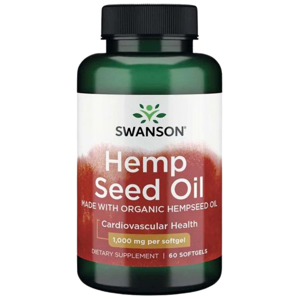 Ulei din semințe de cânepă 1000 mg 60 capsule de gel