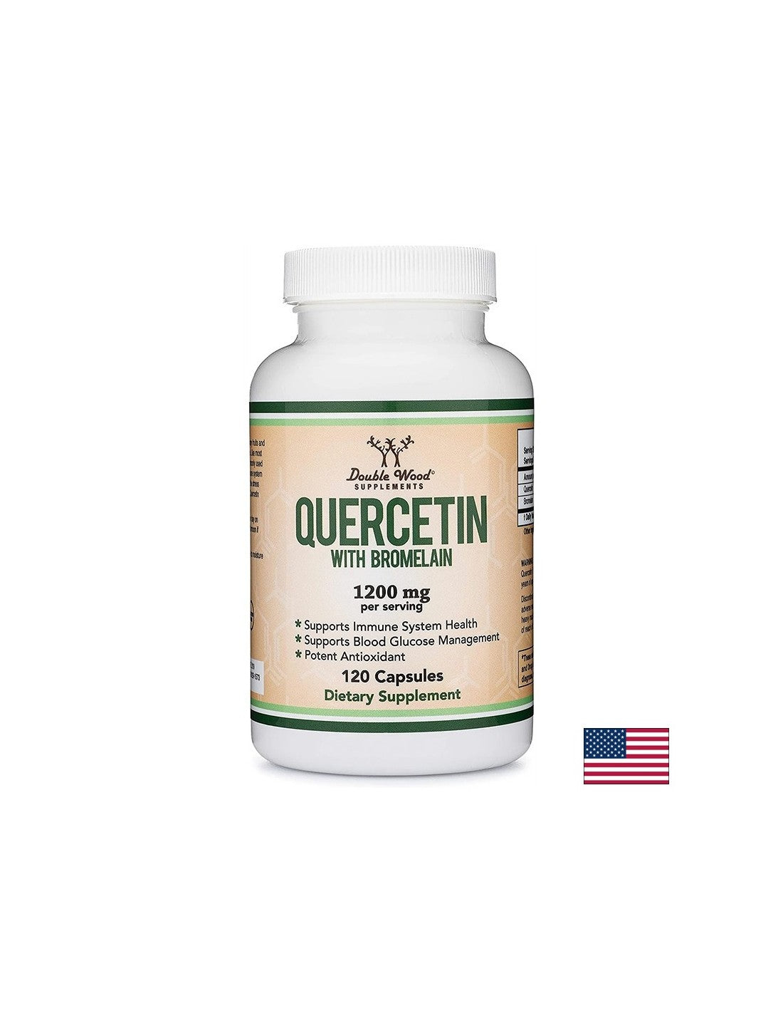 Imunitate - Quercetin 1000mg + Bromelaina 200mg, 120 capsule Double Wood