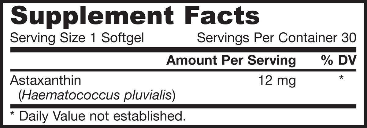 Astaxantina 12 mg - 30 capsule de gel