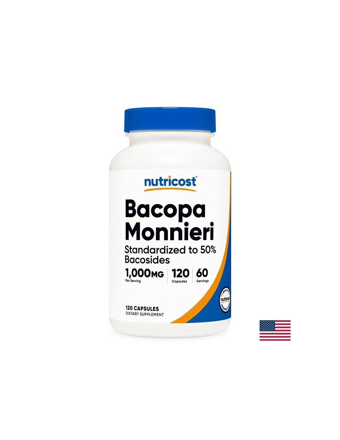 Sprijină funcția creierului - Bacopa Monieri, 120 capsule