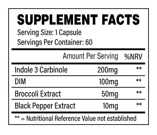 Estro Control | cu DIM și Indol-3-Carbinol 60 capsule