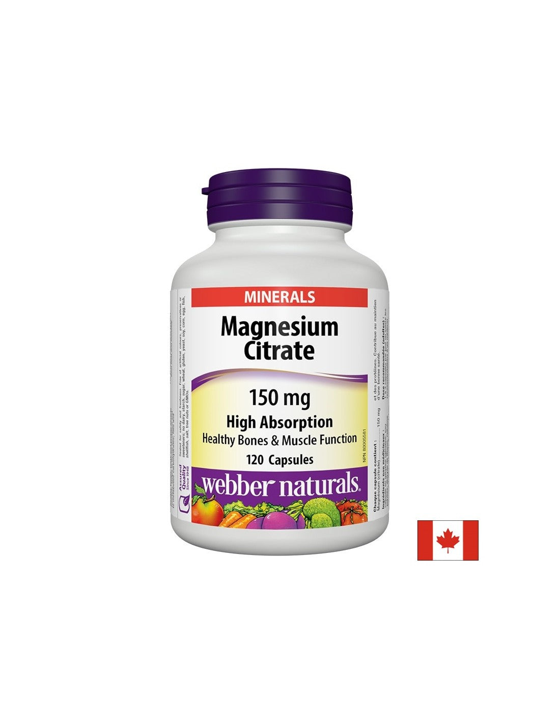 Citrat de magneziu cu absorbție mare - Citrat de magneziu cu absorbție mare 150 mg, 120 capsule
