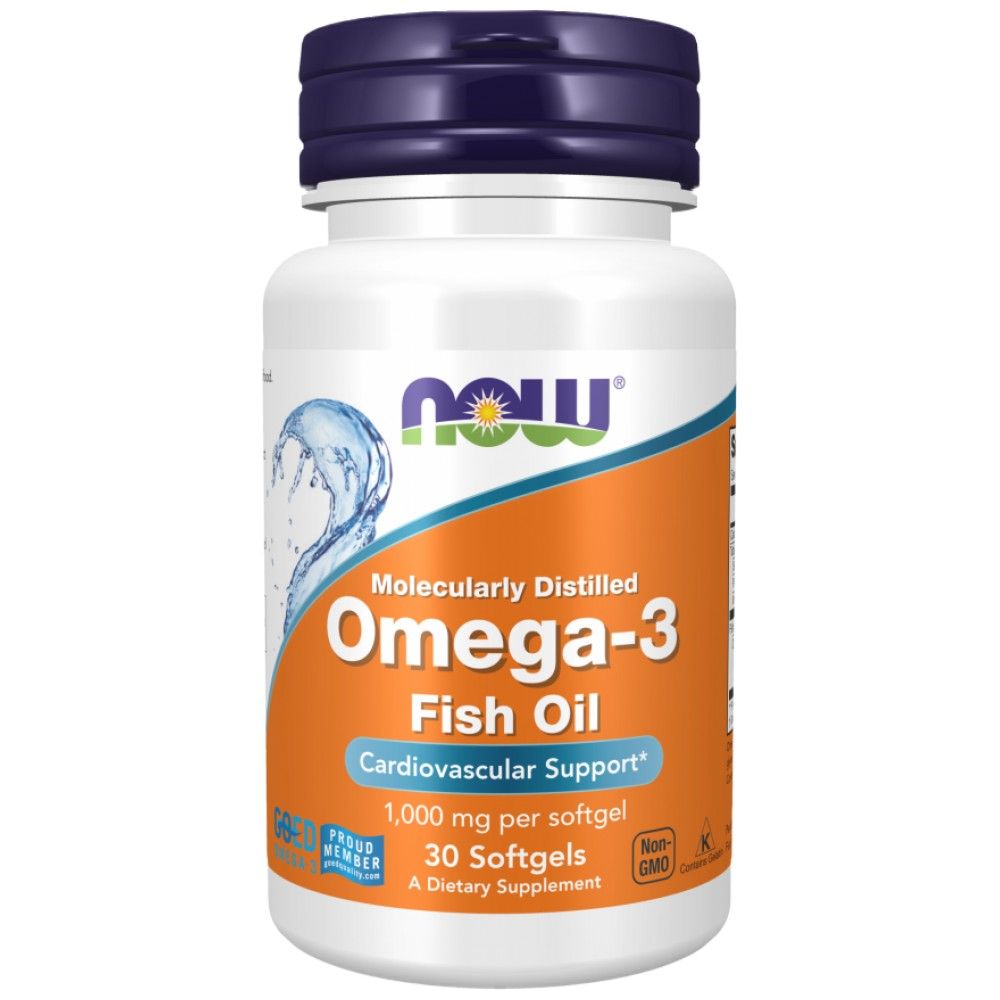 Omega 3 1000 mg / distilat molecular - 500 capsule de gel
