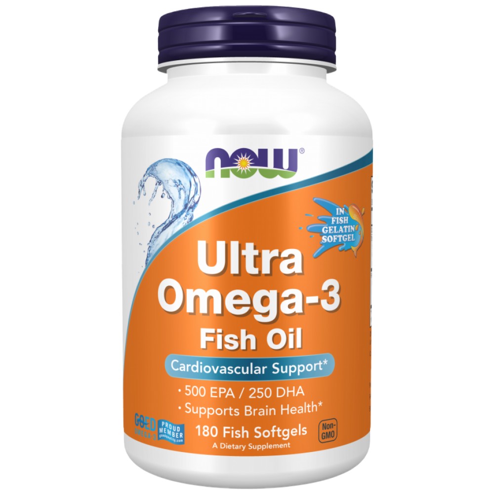 Ultra Omega 3 | Gelatina de peste - 180 de capsule moi