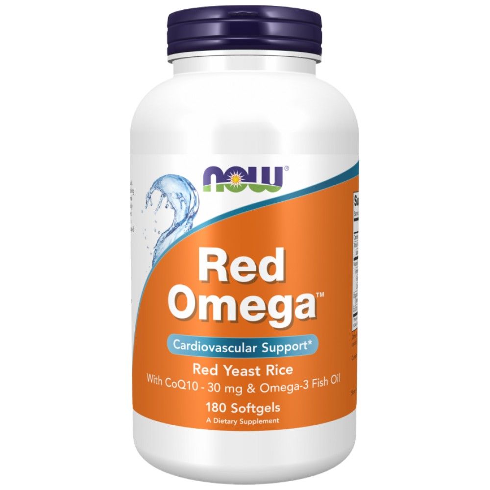Red Omega™ | Orez cu drojdie roșie - 180 de capsule moi