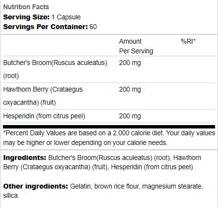 Îngrijire a circulației pe bază de plante 60 capsule