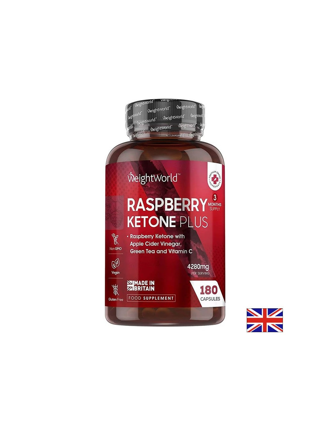 Arderea grăsimilor - Cetone de zmeură Plus, 180 de capsule Weight Worl