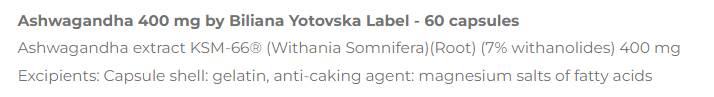 Ashwagandha 400 mg | KSM-66® - 60 capsule