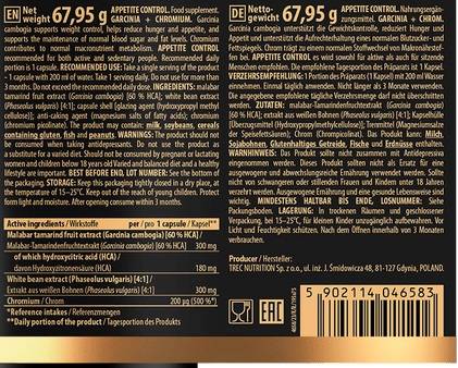 Controlul poftei de mâncare - 90 capsule