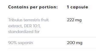 Tribulus Terrestris 90% | 200 mg Saponine - 180 capsule