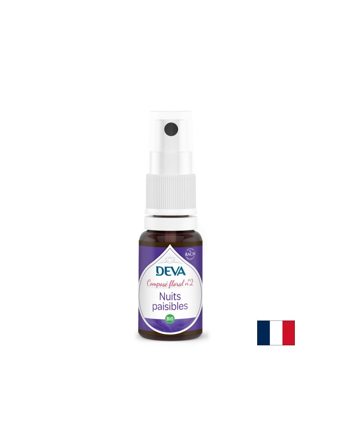 Nopți liniștite, esențe florale Bach nr. 2, spray 15 ml