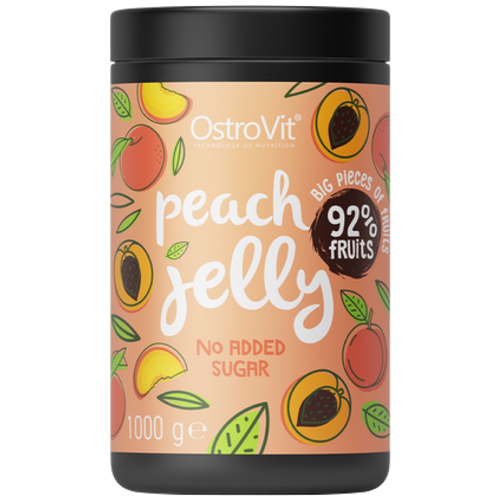 Jeleu de piersici | 92% fructe reale ~ fără zahăr adăugat 1000 grame
