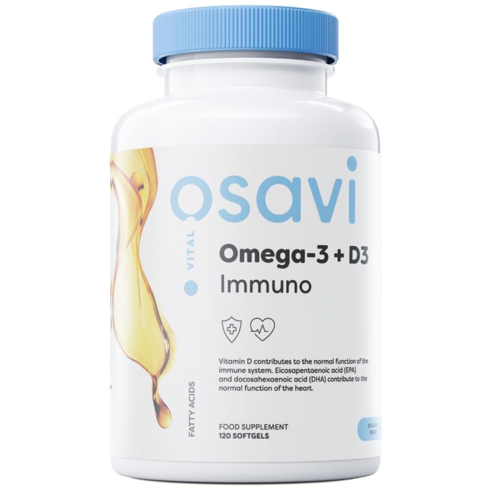 Omega-3 + D3 Immuno - 60 capsule de gel