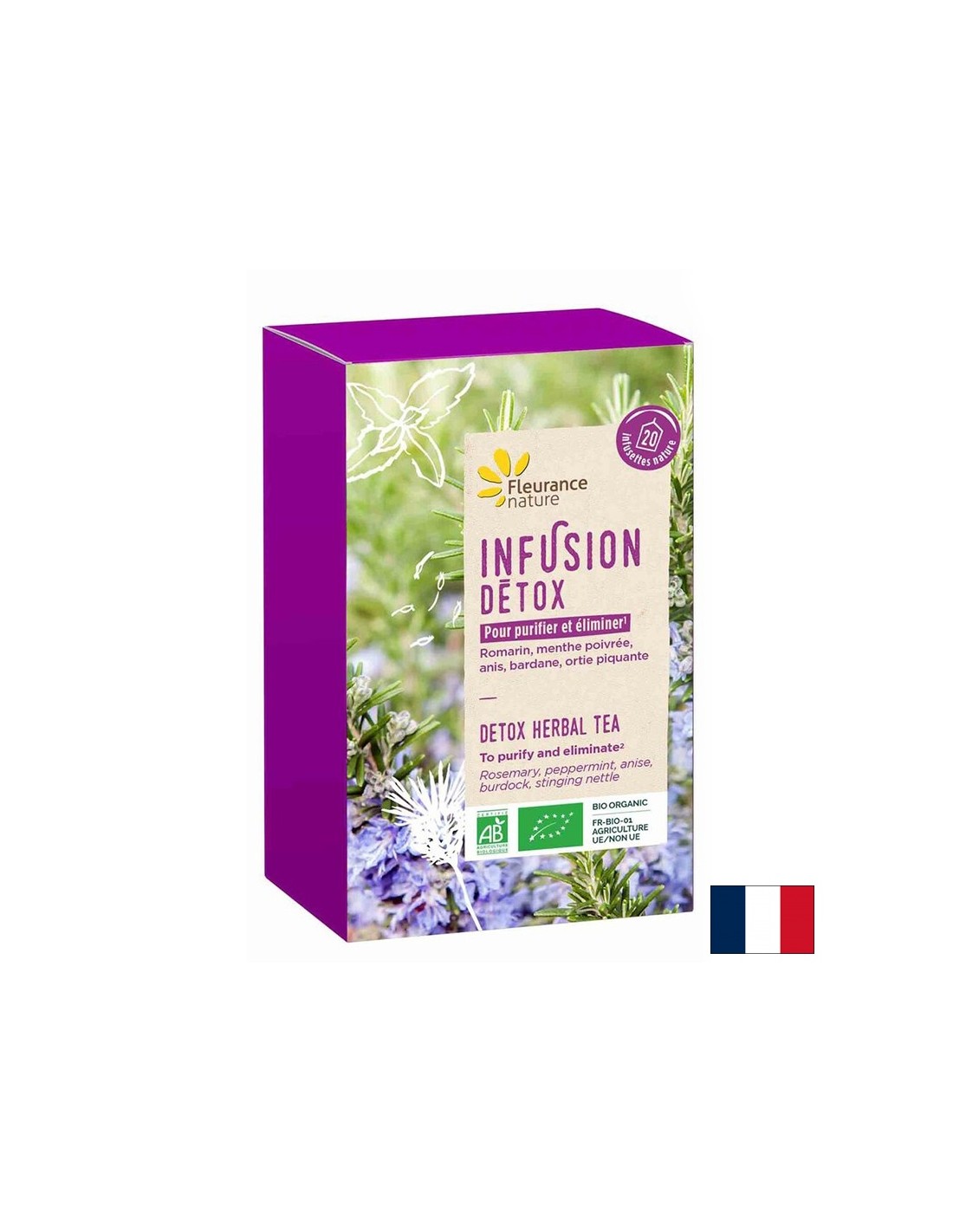 Ceai detox, BIO, 20 pungi filtrante