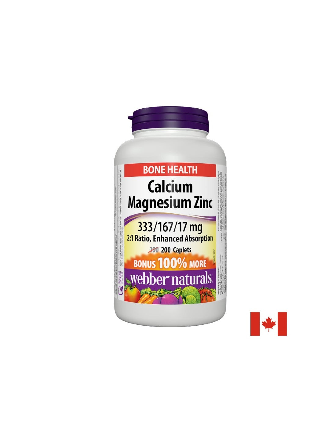 Calciu, magneziu, zinc/ calciu, magneziu și zinc x 200 comprimate