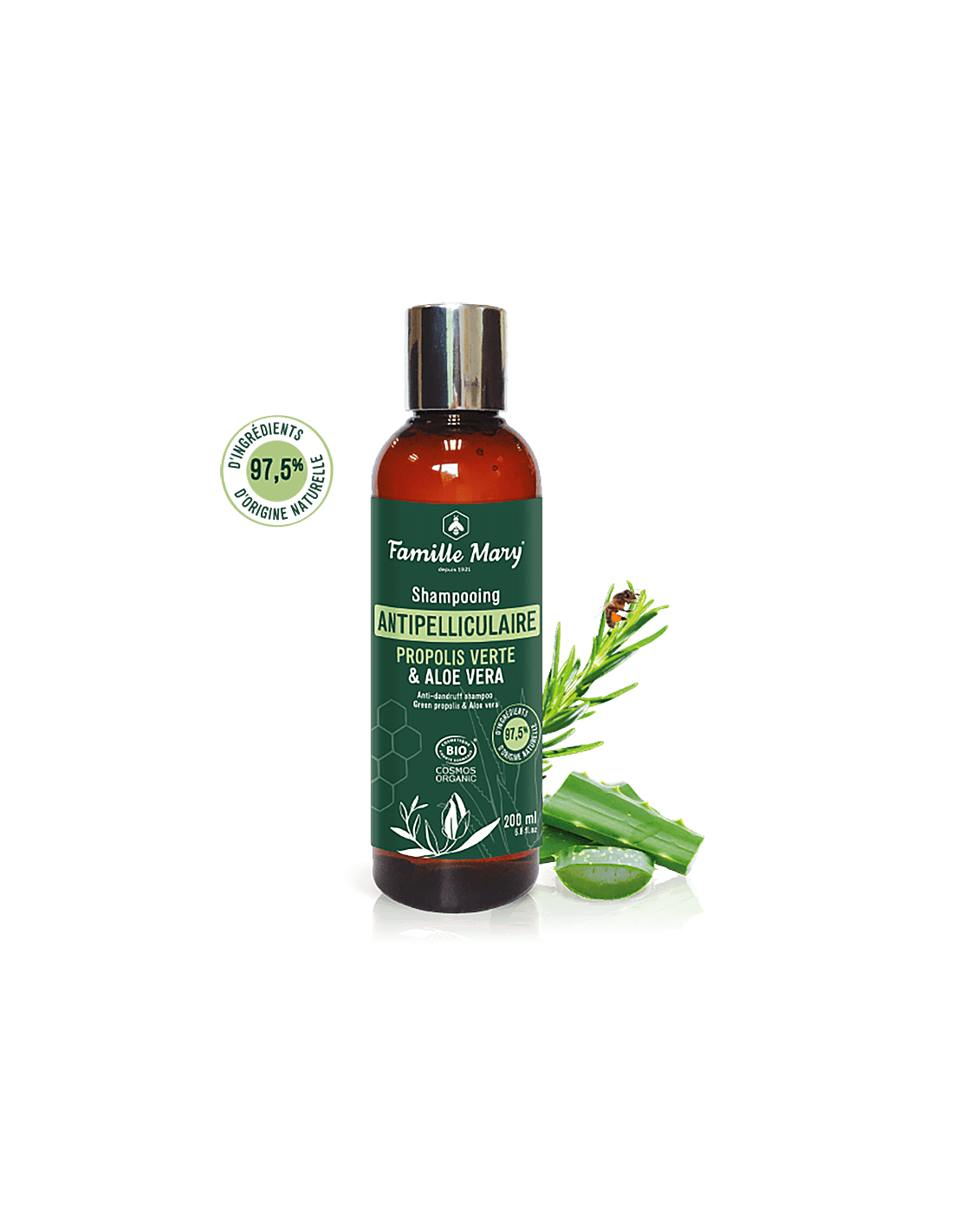 Sampon bio antimatreata cu aloe vera si propolis verde, 200 ml