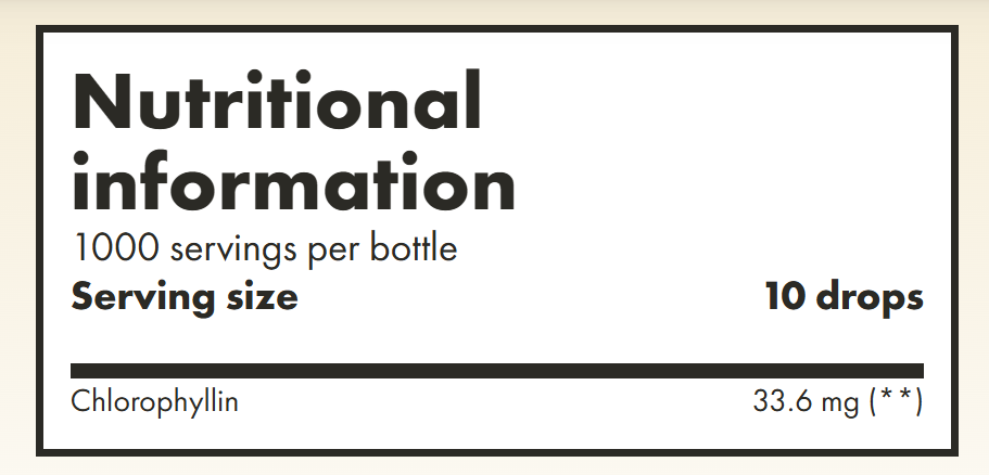 Clorophyll Alpha Foods Germania (50 ml)