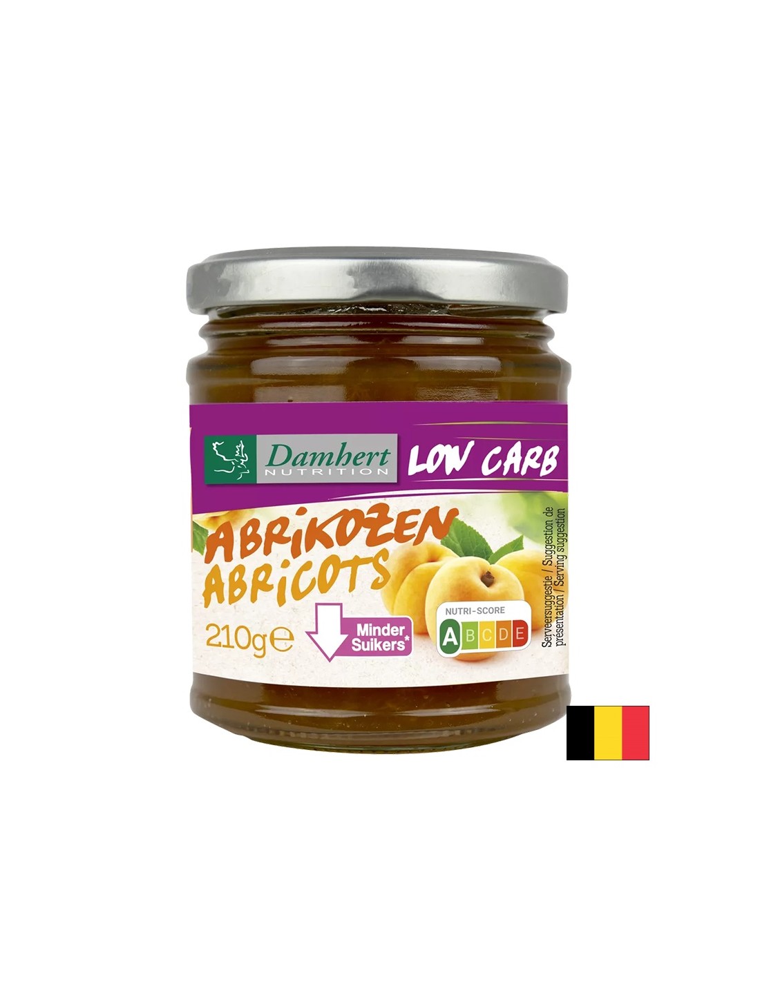 Dulceață de caise (săracă în carbohidrați și zaharuri), 210 g
