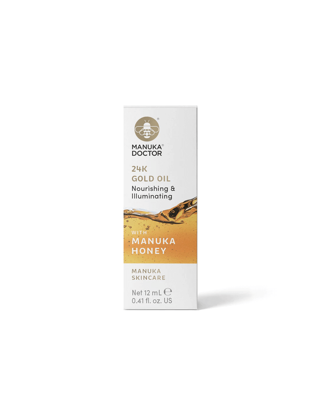 Ulei de aur de 24K cu miere de Manuka - Ulei de față cu aur de 24K și miere de Manuka, 12 ml