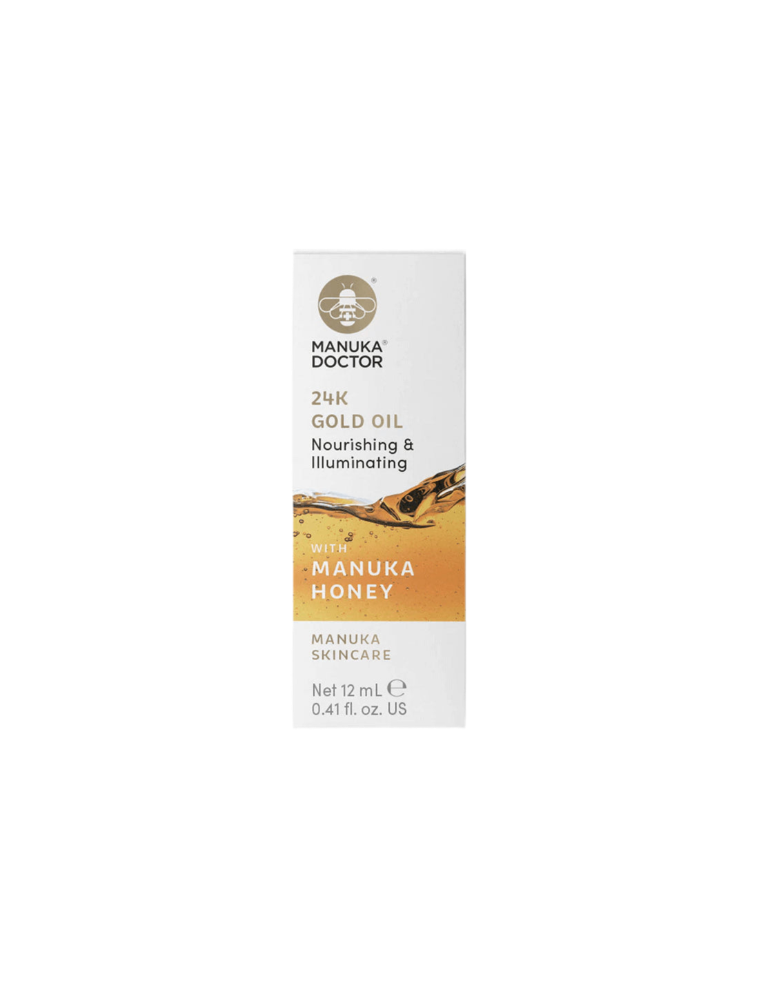 Ulei de aur de 24K cu miere de Manuka - Ulei de față cu aur de 24K și miere de Manuka, 12 ml