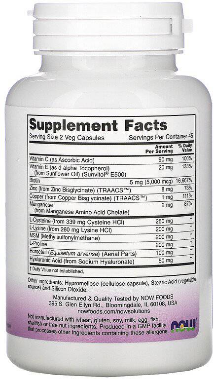 Păr vegan, piele și unghii - 90 de capsule