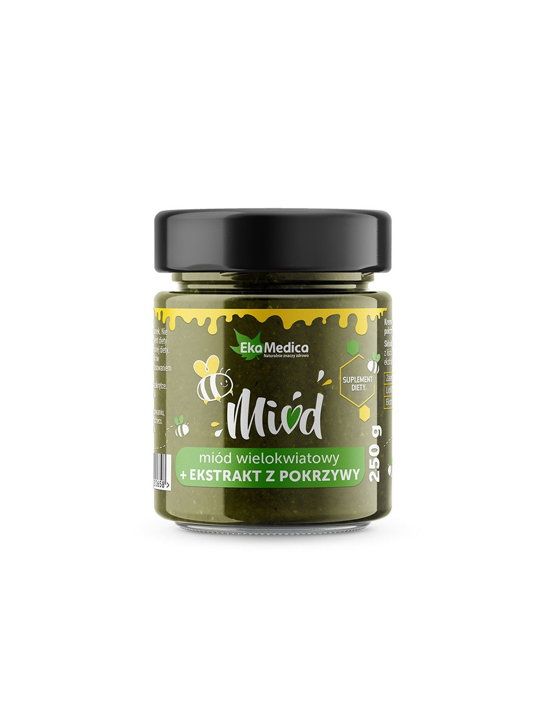 Miere multicolora poliflora cu extract de urzica, 250 g EkaMedica