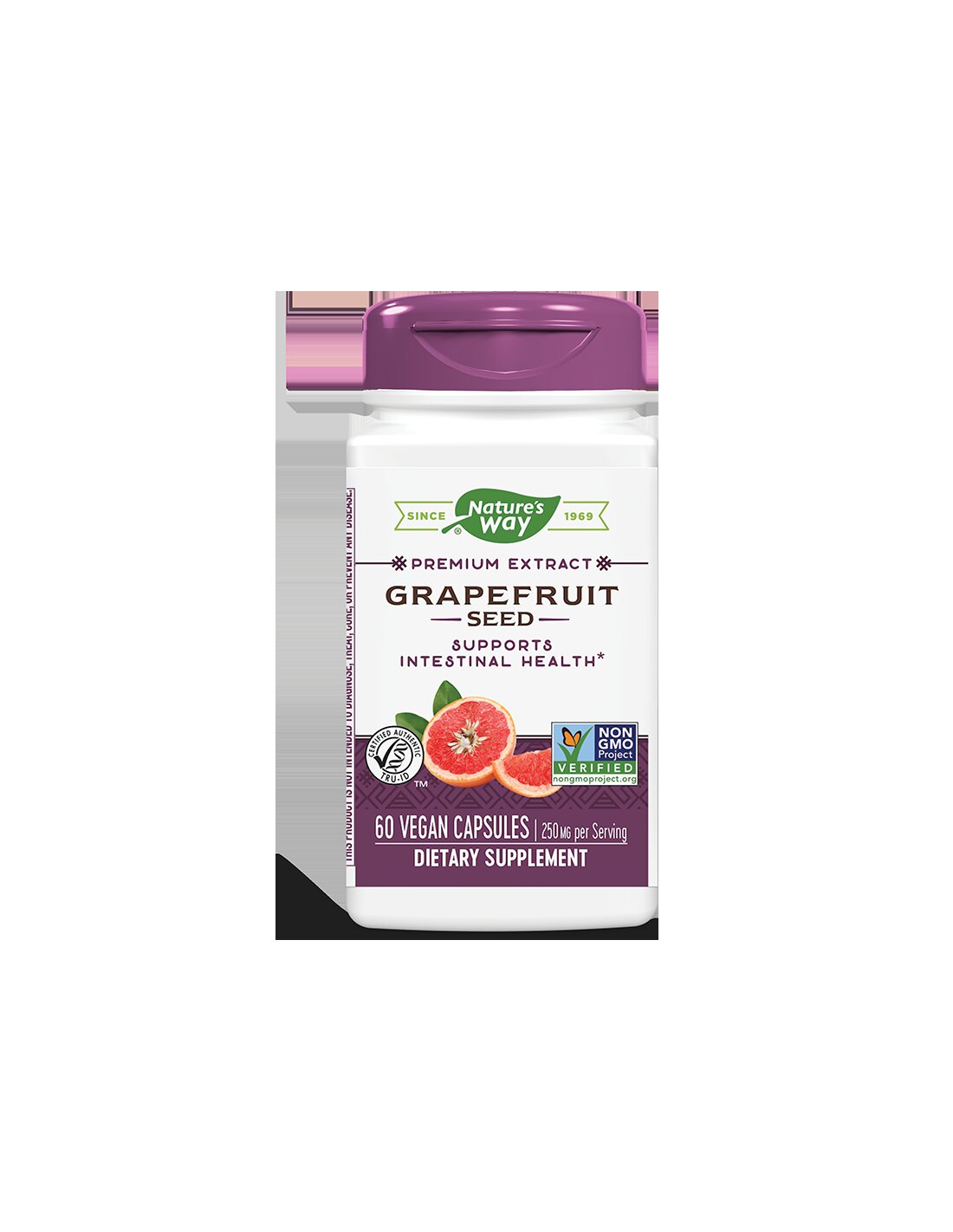 Grapefruit - Extract premium - Sprijin imunitar și confort stomacal, 250 mg, 60 capsule