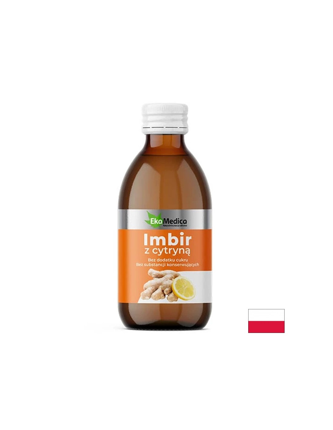 Suc de ghimbir & suc de lamaie - Digestie buna si imunitate puternica, 250 ml, 25 doze