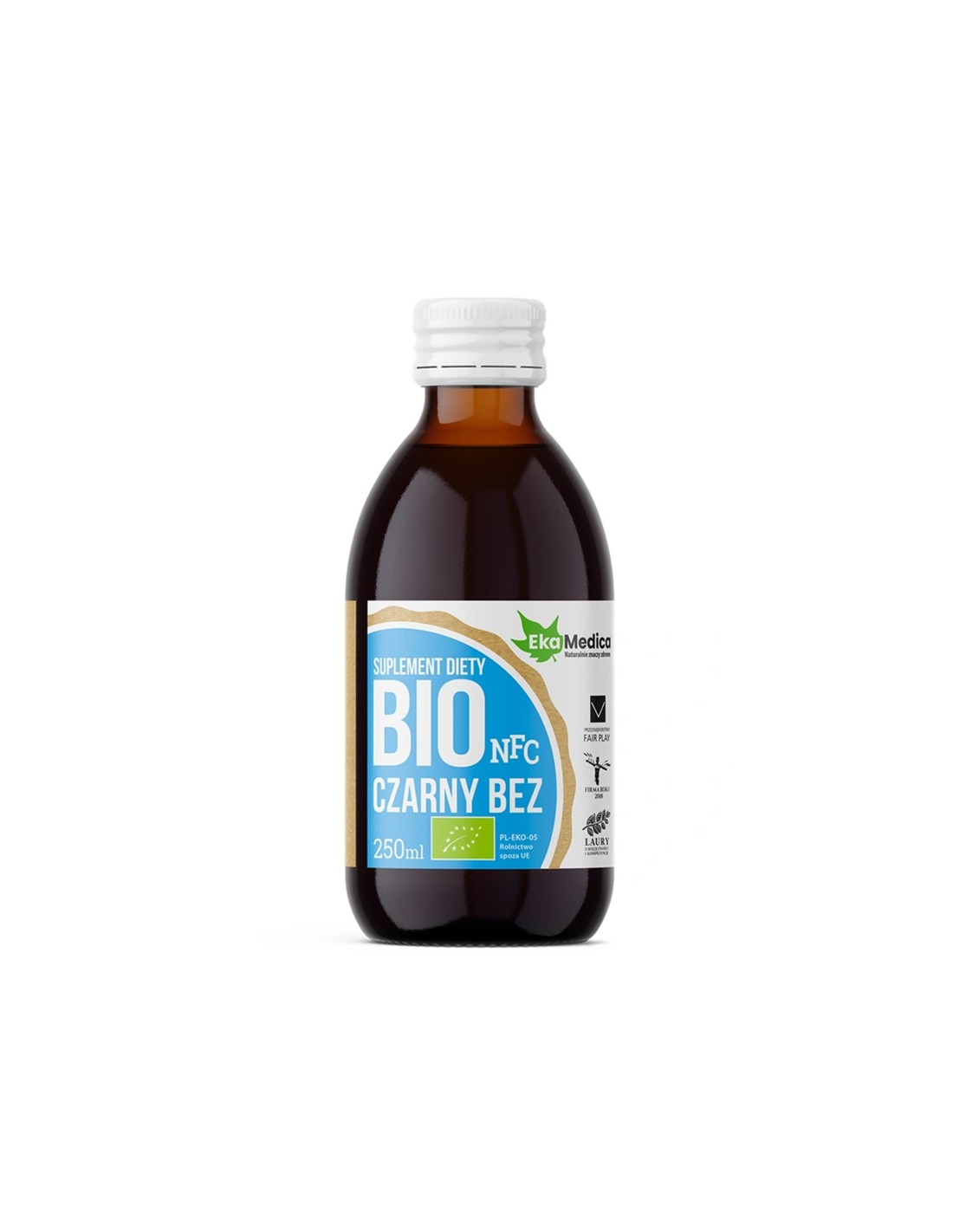 Suc organic de soc cu acerola si vitamina C naturala - Imunitate si sistem respirator, 250 ml, 5 sau 10 doze