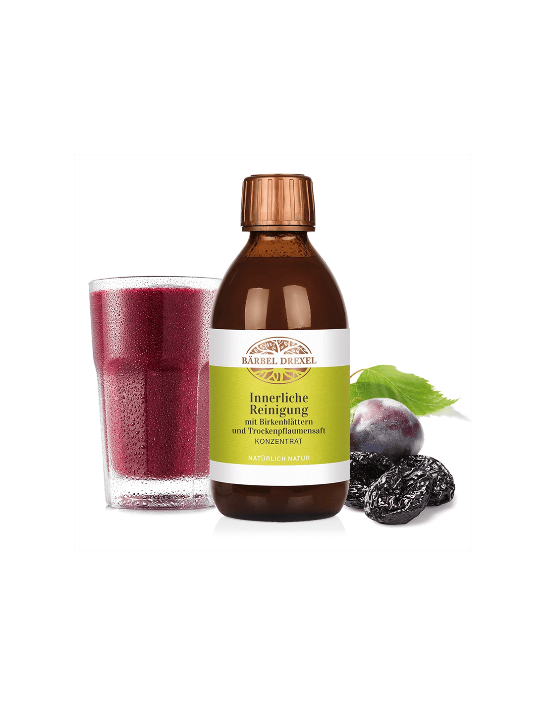 Detoxifiere cu suc de frunze de mesteacăn și prune uscate, 250 ml Bärbel Drexel