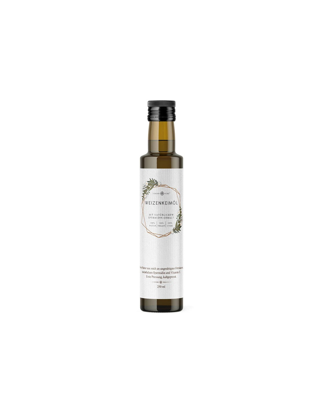 Uleiul din germeni de grau, presat la rece, ofera vitamina E pura, 250 ml