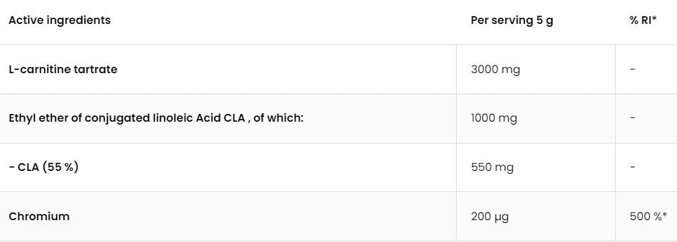 3C | CLA + Carnitina + Crom 150 grame