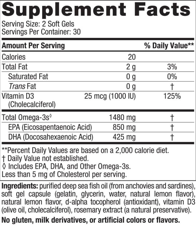 Ultimate Omega Xtra | Cu Vitamina D3 - 60 capsule de gel