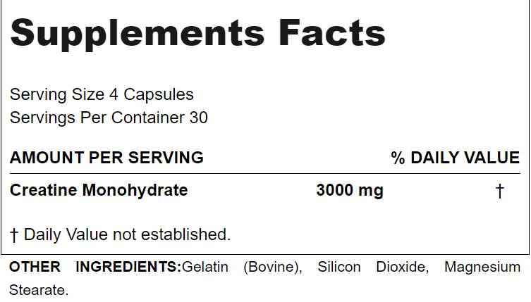 Creatina 3000 Caps - 120 capsule