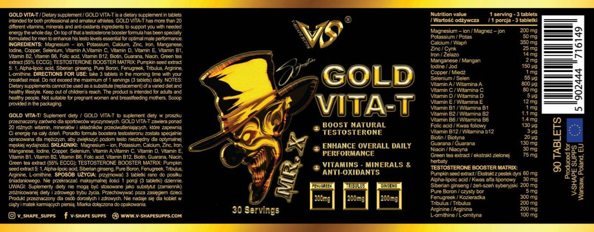 Mr. X Gold Vita-T 90 Tablete