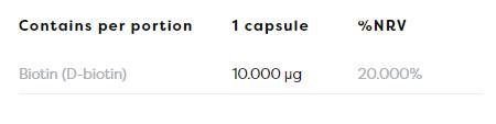 Biotină 10.000 mcg - 60 capsule