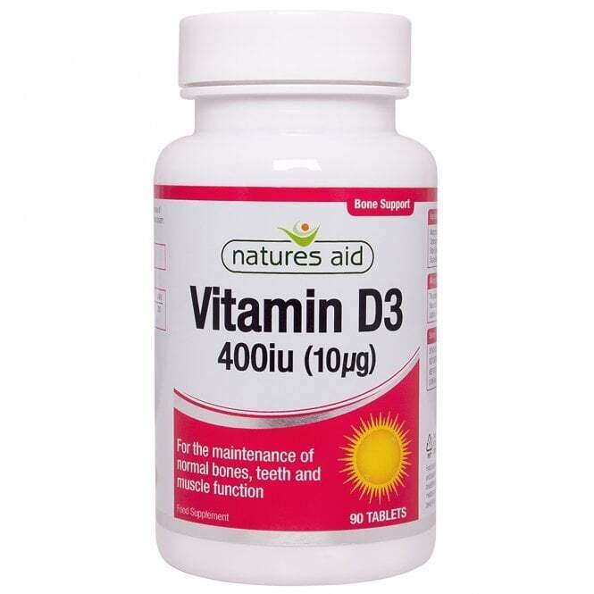 Vitamina D3 (Vitamina D3) 400iu 90 tablete NaturesAid